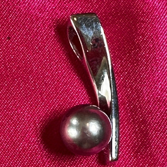 925 Sterling Silver Tahitian Pearl Pendant - Picture 1 of 6